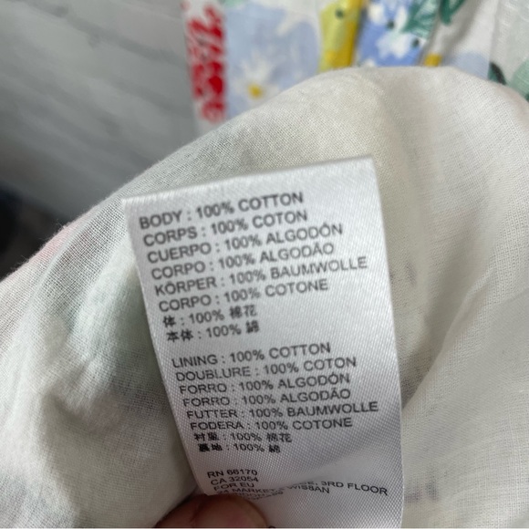 URBAN OUTFITTERS Positano Cotton Tie Shoulder Floral Midi Sundress size Medium - Picture 7 of 8